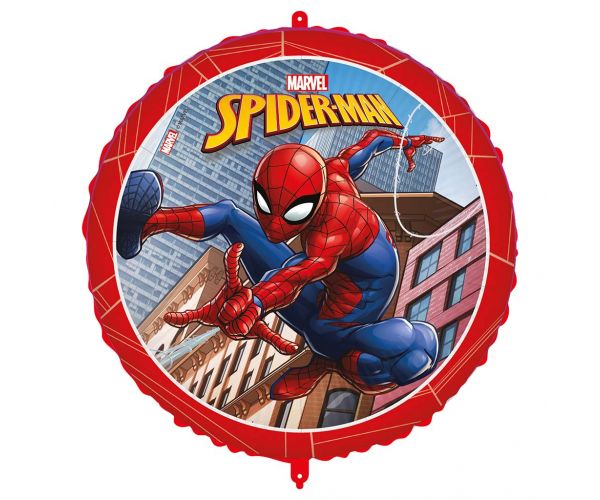 Szülinapi fólia lufi – Pókember mintás 46cm
