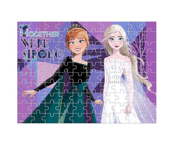 Jégvarázs 2 színezhető 2 az 1-ben puzzle 100db-os