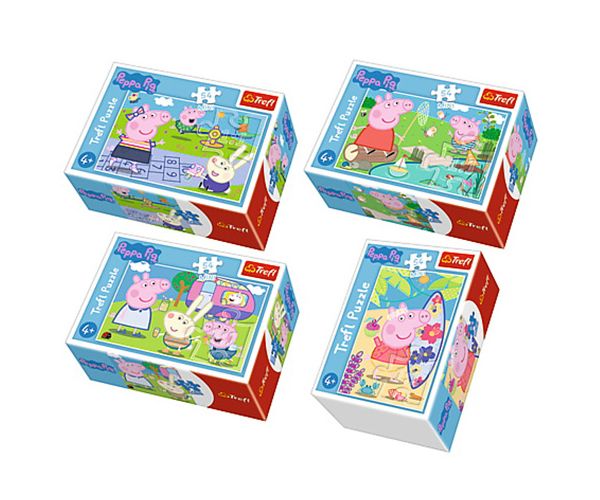 Peppa malac legszebb napjai 54db-os mini puzzle 4 féle - Trefl