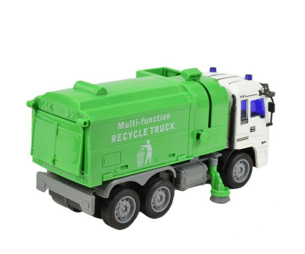 RC Távirányítós hulladékszállító teherautó fény effektekkel 27MHz 20cm többféle változatban 1db