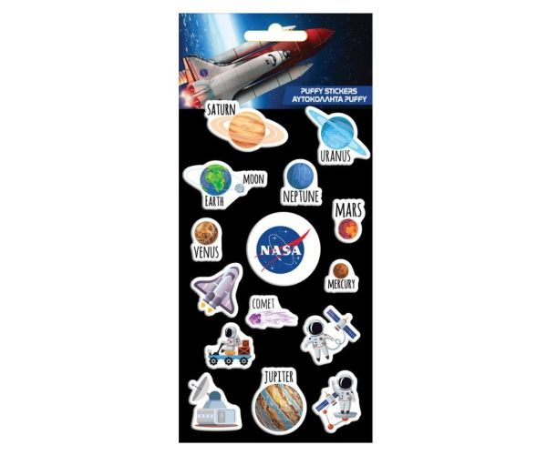 NASA 3D pufi matrica szett 10x22cm-es íven
