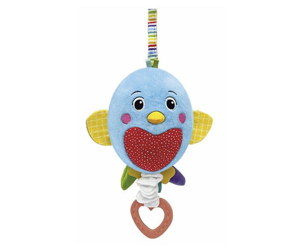 Felhúzható zenélő pihe-puha plüss kismadár - Clementoni baby