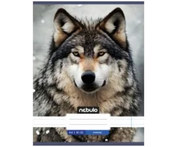 Nebulo: Farkas sima füzet A4 80-32