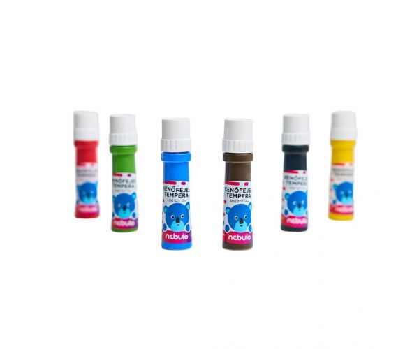 Nebulo: Kenőfejes tempera készlet 6x45ml