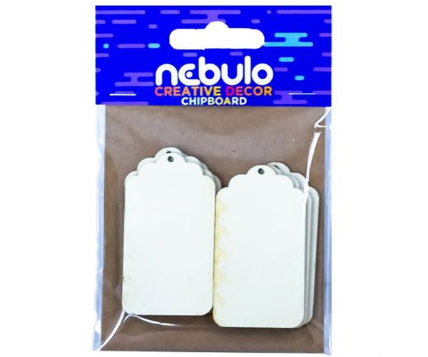 Nebulo: Kísérő címkék karton dekoráció 6db-os szett