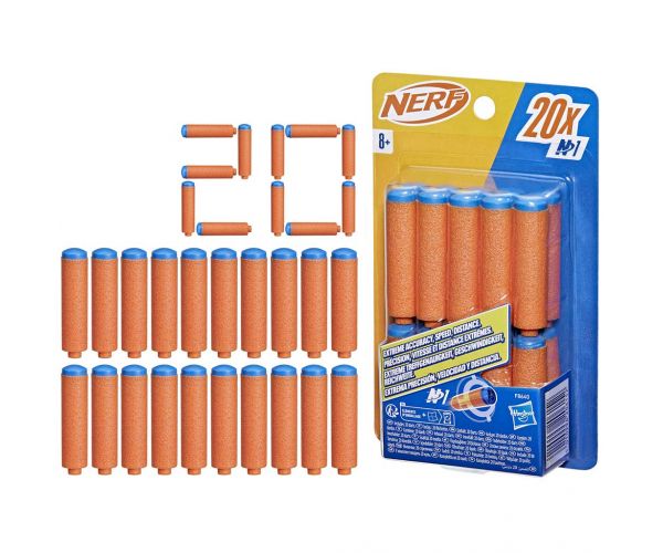 Nerf: N-Series: Szivacslövő töltény utántöltő 20db-os szett - Hasbro