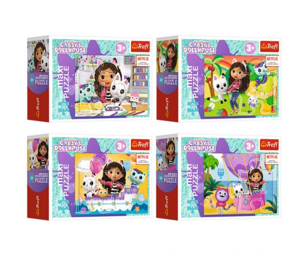 Netflix: Gabi Babaháza 54db-os minipuzzle négyféle változatban 1db