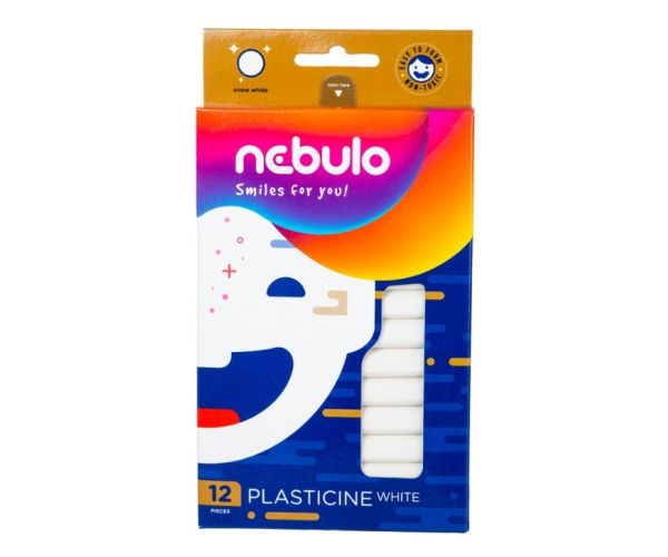 Nebulo: Natúr fehér színű gyurmaszett 12db-os