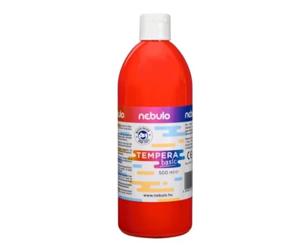 Nebulo: Piros folyékony 500ml-es tempera palackban