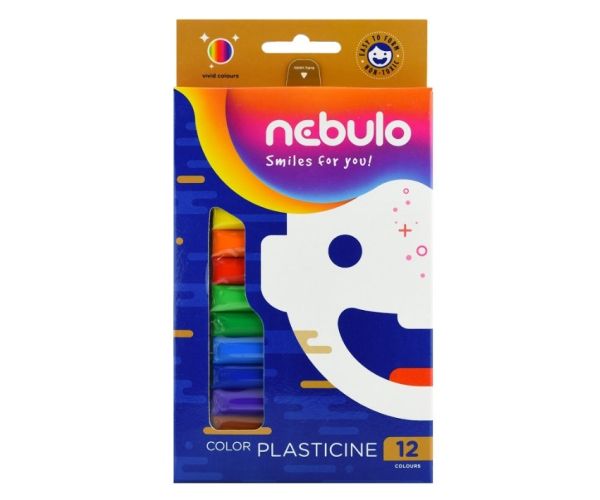 Nebulo: Színes gyurma szett 12db-os 200g