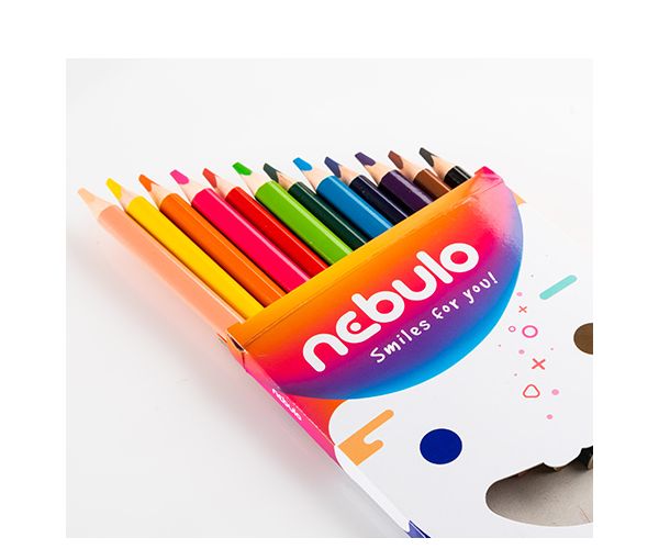 Nebulo: Jumbo háromszög alakú színes ceruza készlet 12db-os szett