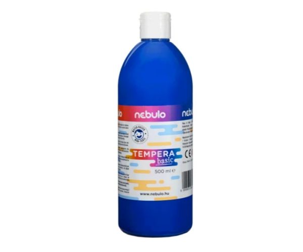 Nebulo: Kék folyékony 500ml-es tempera palackban