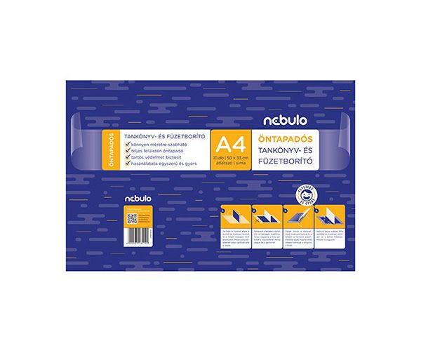 Nebulo: Füzetborító A/4-es 10db-os öntapadós sima