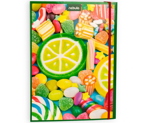 Nebulo: Füzetbox A/4-es méretben candy mintával