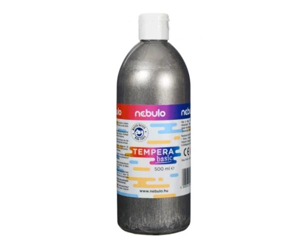 Nebulo: Ezüst színű folyékony 500ml-es tempera palackban