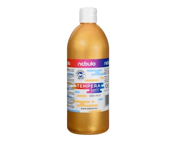 Nebulo: Arany színű folyékony 500ml-es tempera palackban