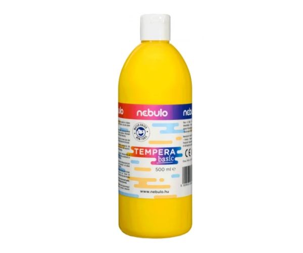 Nebulo: Sárga folyékony 500ml-es tempera palackban