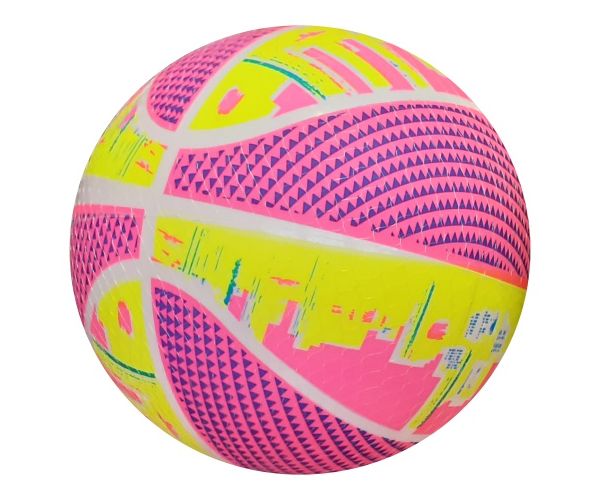 Neon kosárlabda mintás gumilabda 22cm-es több változatban