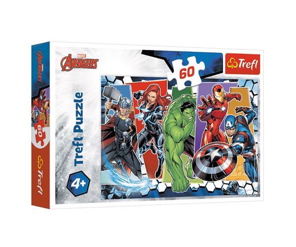 A legyőzhetetlen Bosszúállók puzzle 60db-os puzzle - Trefl