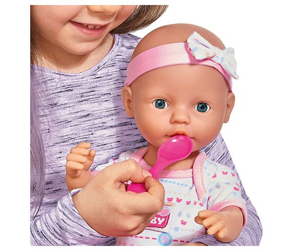 New Born Baby Pisilős baba kiegészítőkkel 43cm - Simba Toys