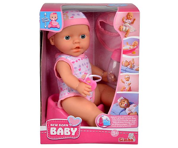 New Born pisilős baba kiegészítőkkel - Simba Toys