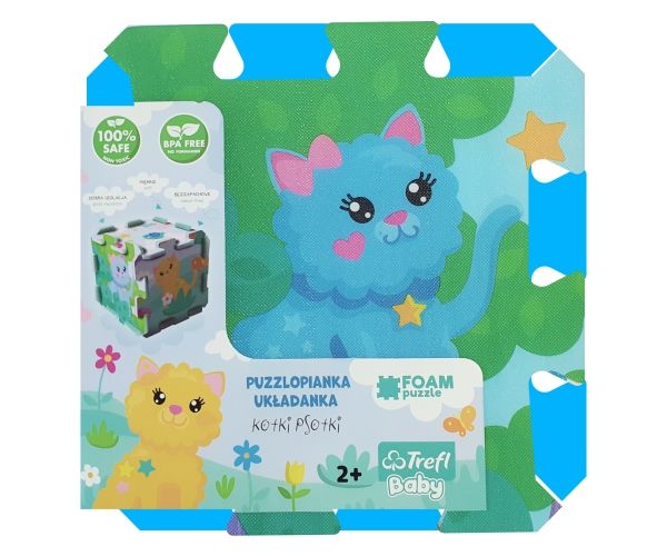 Csintalan cicák szivacs puzzle - Trefl