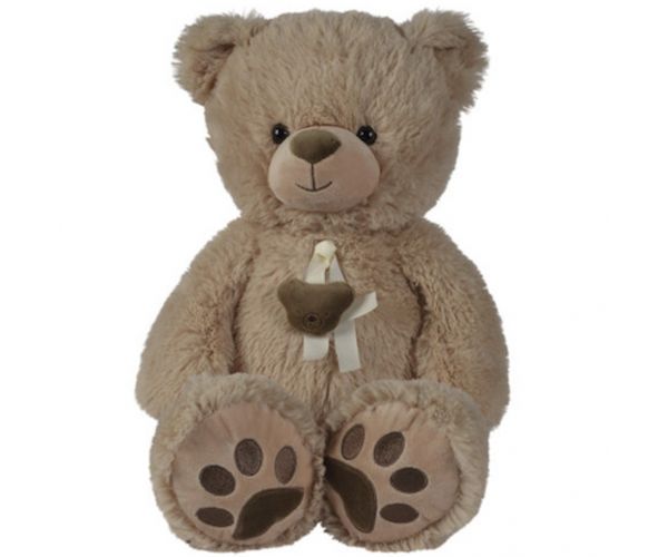 Nicotoy: Barna plüss mackó bézs szalaggal 55 cm - Simba Toys