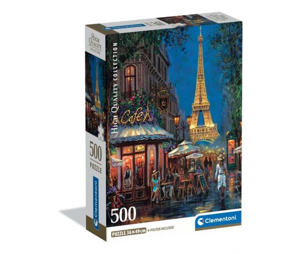Éjszaka az Eiffel toronynál HQC 500db-os compact puzzle - Clementoni