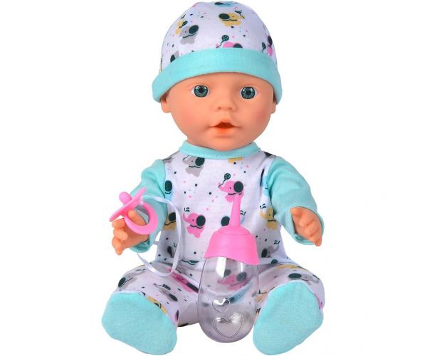 New Born Baby cumisüveges baba elefántos ruhában - Simba Toys