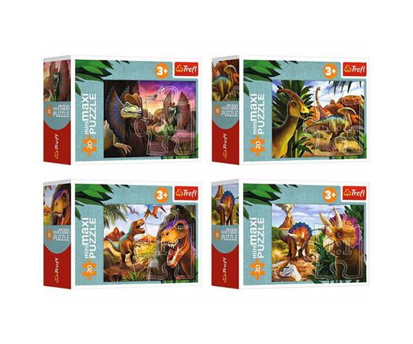Fedezd fel a dinoszauruszok világát 20db-os MiniMaxi puzzle - Trefl