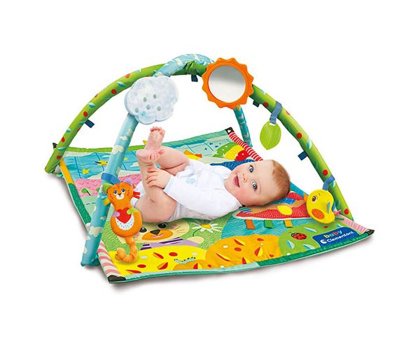 Fedezd fel! Állatos játszószőnyeg kiegészítőkkel 61x82cm - Clementoni baby