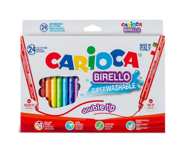 Dupla végű filctoll készlet 24db - Carioca