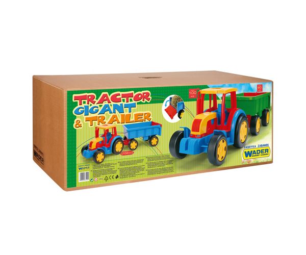 Óriás Traktor utánfutóval - Wader
