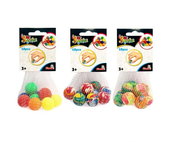 Pattogó kis labdák hálóban 10db-os szett többféle 1db - Simba Toys