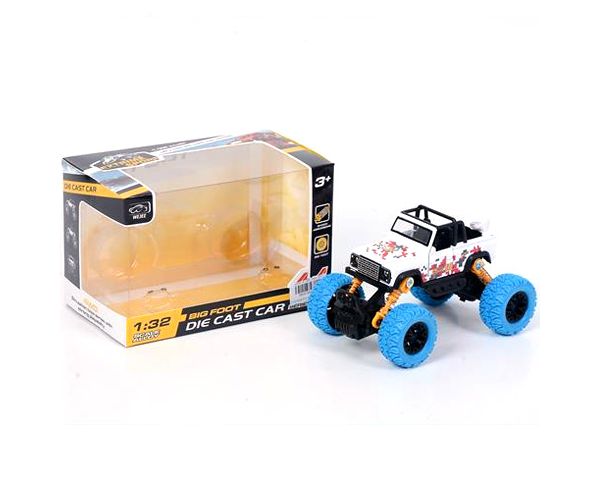 Off-Road hátrahúzós fehér terepjáró 1/32