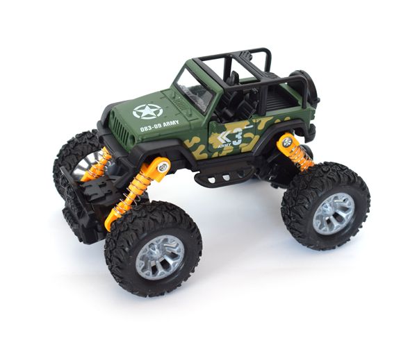 Off-Road hátrahúzós szürke terepjáró 1/32