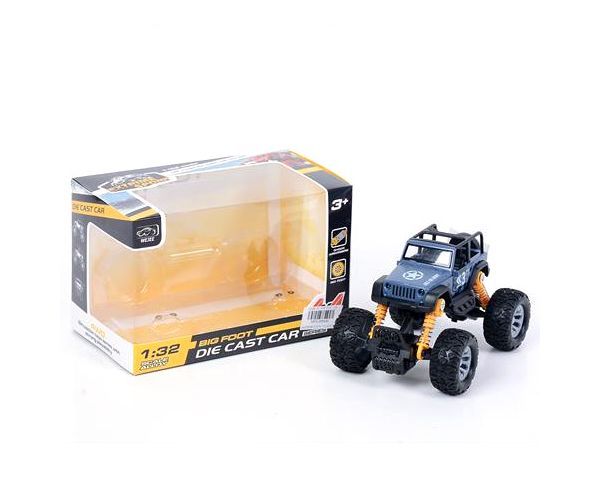 Off-Road hátrahúzós szürke terepjáró 1/32
