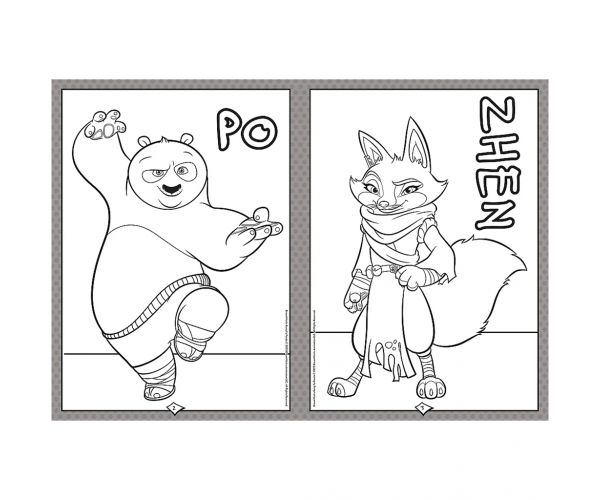 Kung Fu Panda kifestőkönyv - Trefl