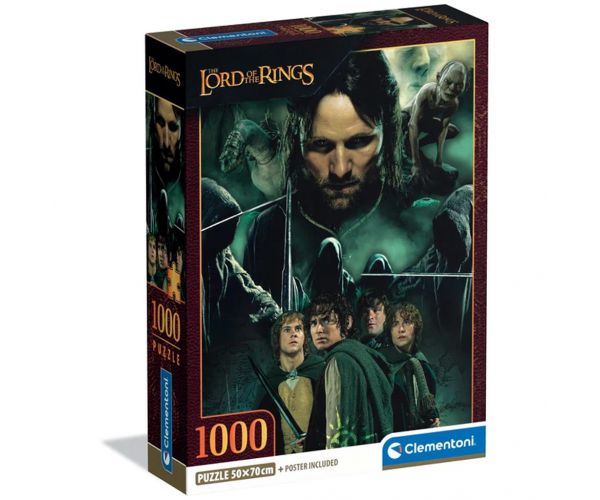 A Gyűrűk Ura: Aragorn útja 1000db-os puzzle - Clementoni