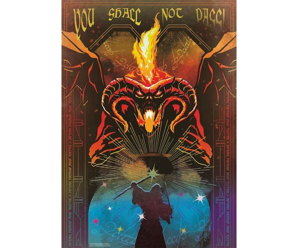 A Gyűrűk Ura Gandalf és a Balrog csatája 1000db-os Prémium plus quality puzzle - Trefl