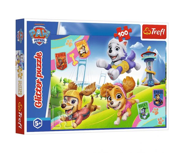 Mancs Őrjárat 100db-os glitter puzzle - Trefl