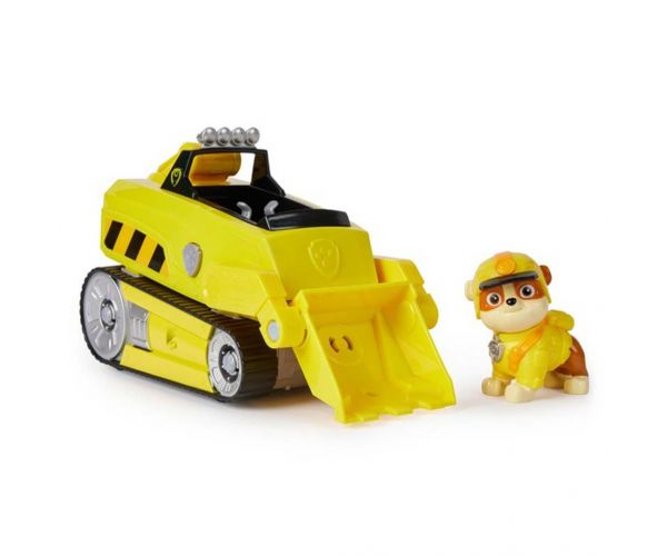 Mancs Őrjárat: Jungle Pups Rubble minifigura orrszarvús járművel - Spin Master