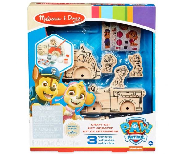 Mancs Őrjárat Fa Jármű Festő Készlet – Melissa & Doug