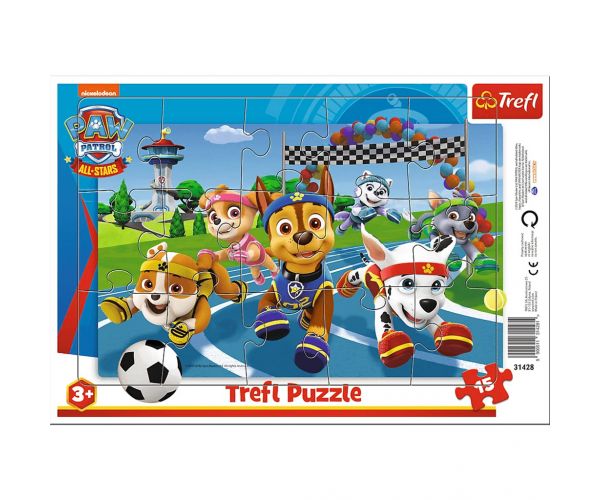 Mancs Őrjárat: Sportos kaland 15db-os keretes puzzle - Trefl