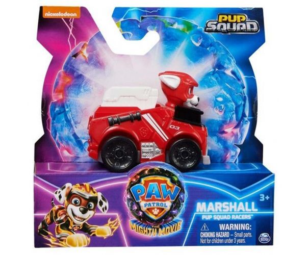 Mancs Őrjárat A Szuperfilm: Pup Squad Racers Marshall minifigura járművel - Spin Master