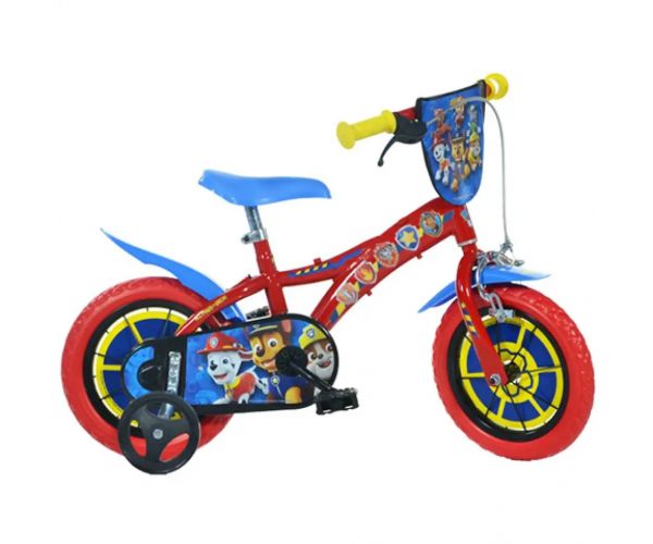 Mancs Őrjárat piros-kék gyerek bicikli 12-es méretben - Dino Bikes kerékpár