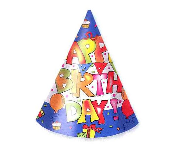 Happy Birthday party kalap 6db