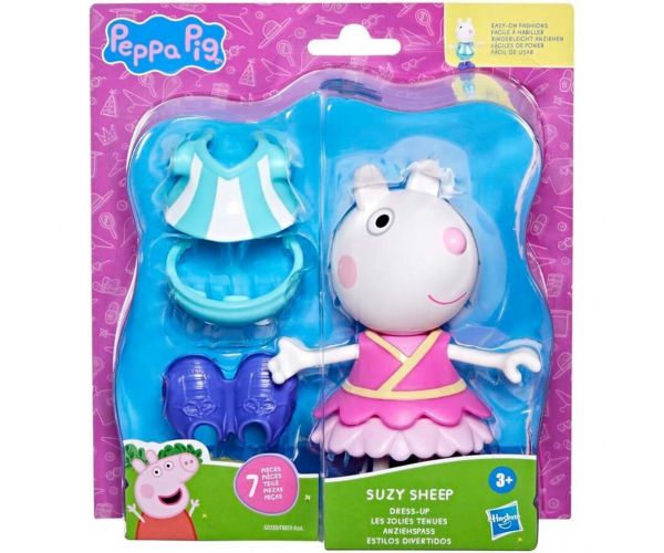 Peppa Malac: Kiöltözött Suzy figuraszett kiegészítőkkel - Hasbro