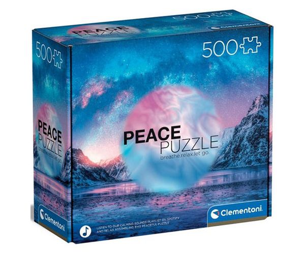 Peace Puzzle: Világoskék 500db-os puzzle - Clementoni