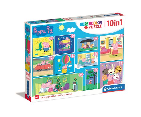 Peppa malac 10az1-ben puzzle szett - Clementoni